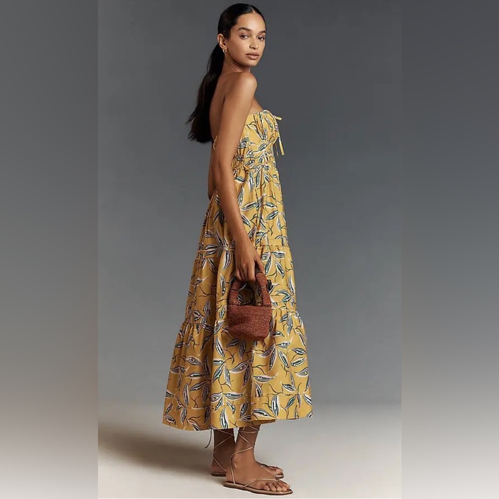 NWT Anthropologie The Somerset Strapless Maxi Floral Dress, Size XS - Picture 3 of 7